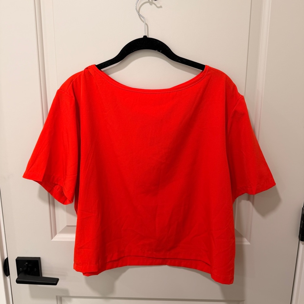 SHEIN Bright Red Short Sleeve Tee